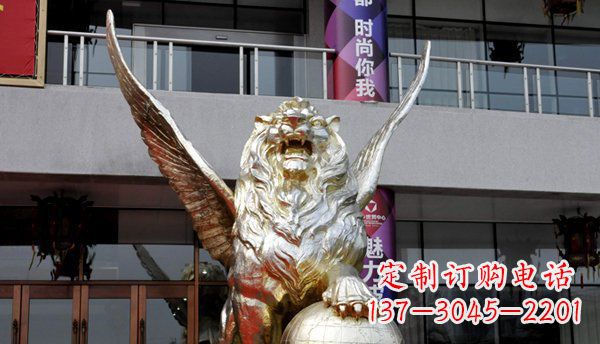 周口铜雕狮子西洋狮子的精美雕塑