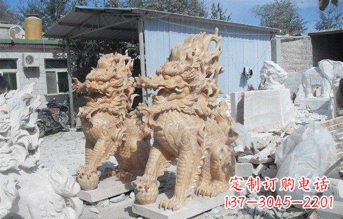周口麒麟石雕一个具有传统文化精髓的艺术品