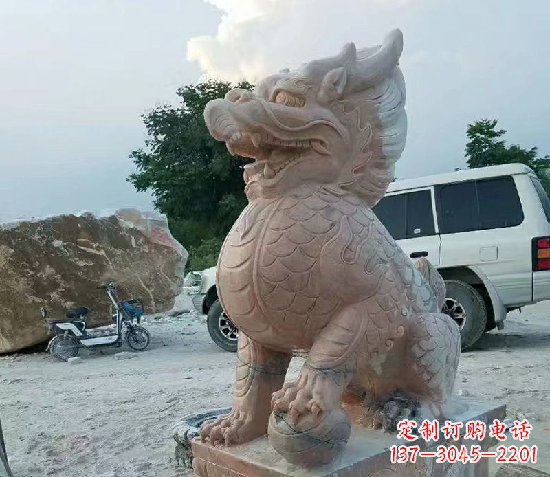 周口麒麟雕塑象征传统文化的精灵