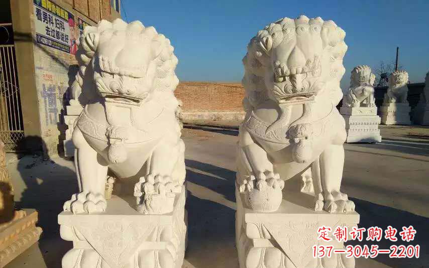 周口狮子雕塑象征力量与智慧