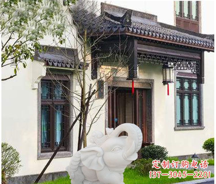 周口小象招财石雕——引领幸福的钥匙