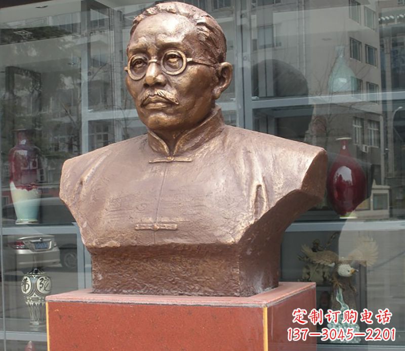 周口蔡元培雕塑传承睿智的象征