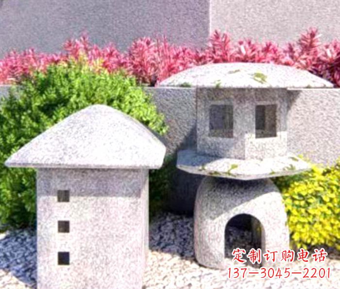 周口草坪大理石雕塑石灯