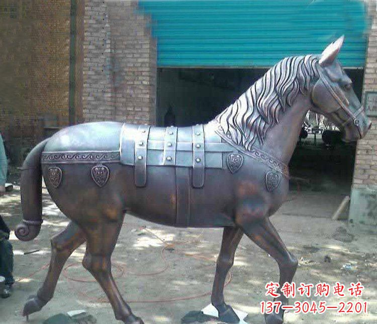 周口马铜雕塑传递草原动物的非凡魅力