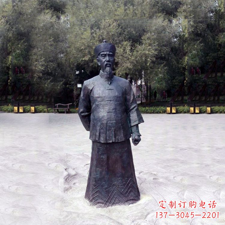 周口曾国藩铜像中国晚清名臣的荣耀