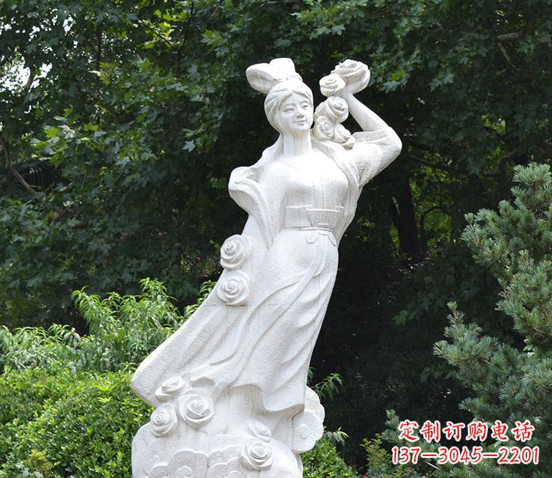 周口嫦娥奔月石雕绝美之作