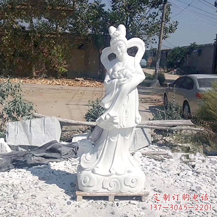 周口嫦娥奔月汉白玉精美雕像