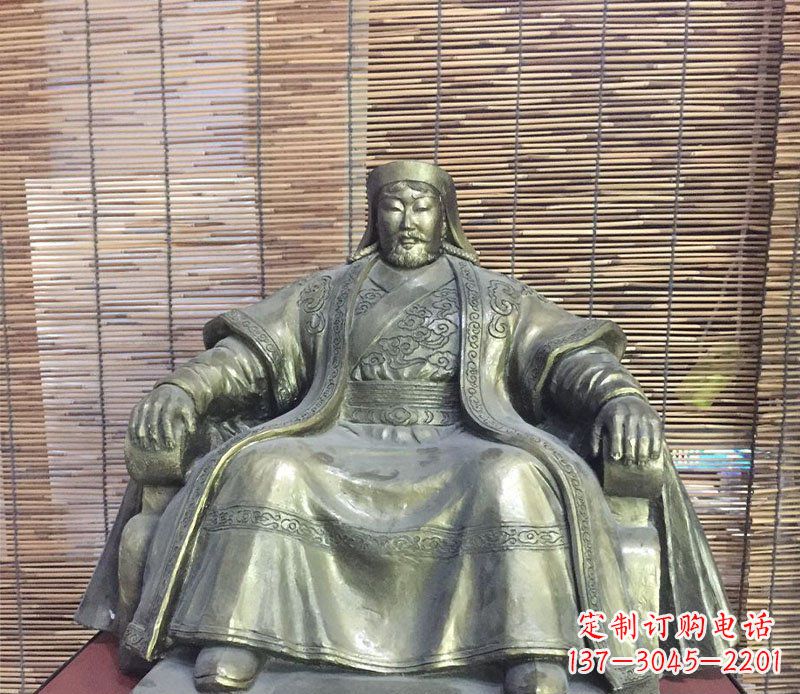 周口成吉思汗神话中的雕像