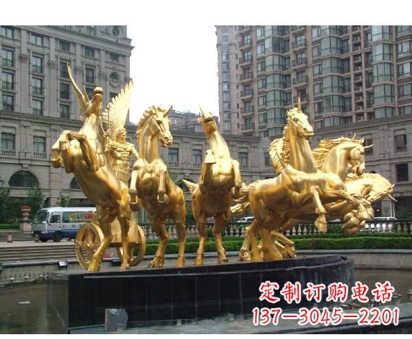 周口阿波罗的象征——青铜雕塑