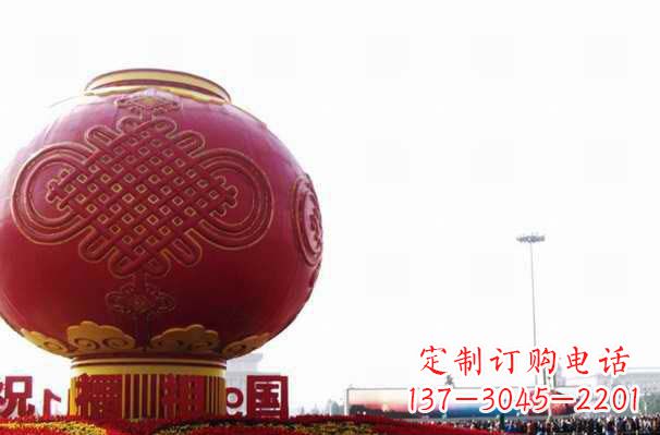 周口不锈钢灯笼雕塑——美丽城市的艺术装饰