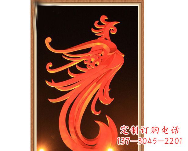 周口不锈钢凤凰雕塑美丽与传统的完美结合