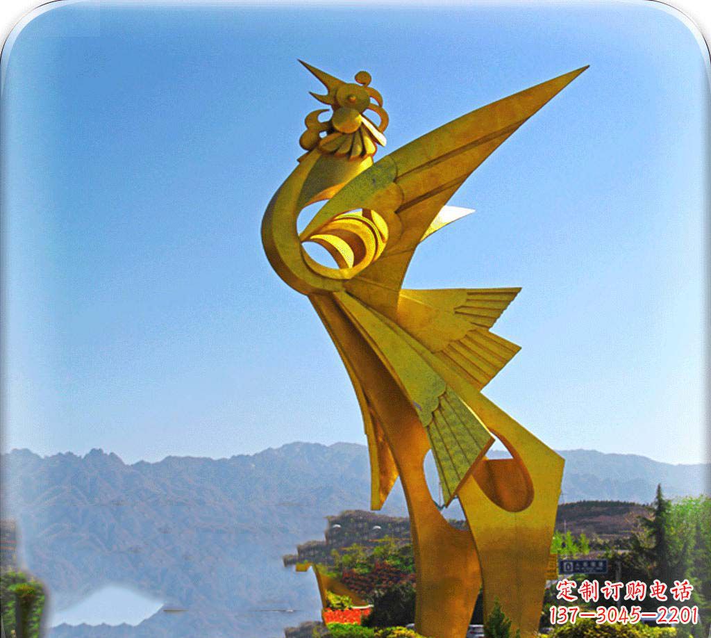 周口城市美化之翅——凤凰景观雕塑