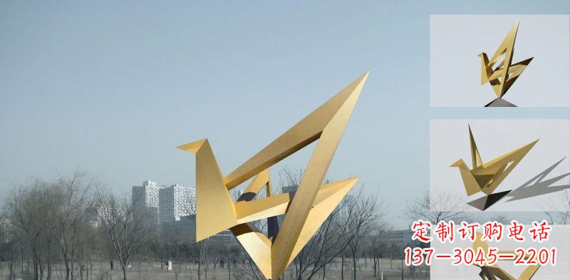 周口丹顶鹤雕塑象征着城市的文化和精神