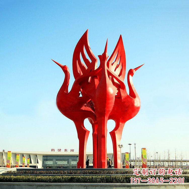 周口“仙鹤之歌仙鹤雕塑的精彩瞬间”