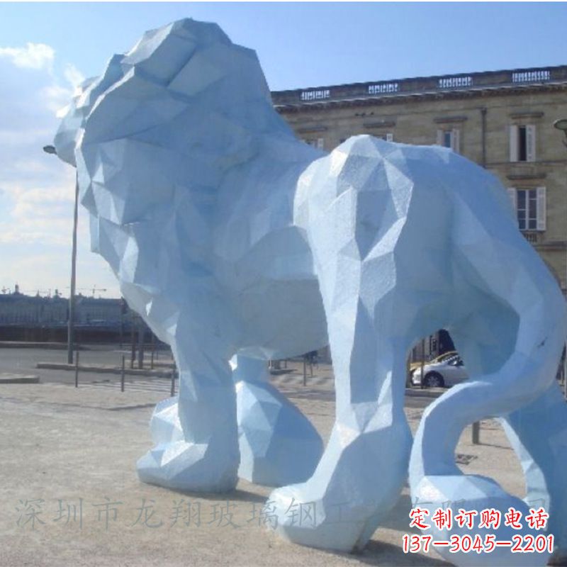 周口城市街道创意动物狮子景观雕塑摆件