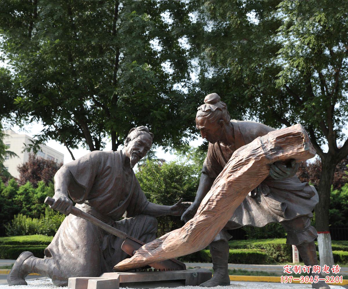 周口蔡伦造纸术雕塑——记录历史文化的静态画卷