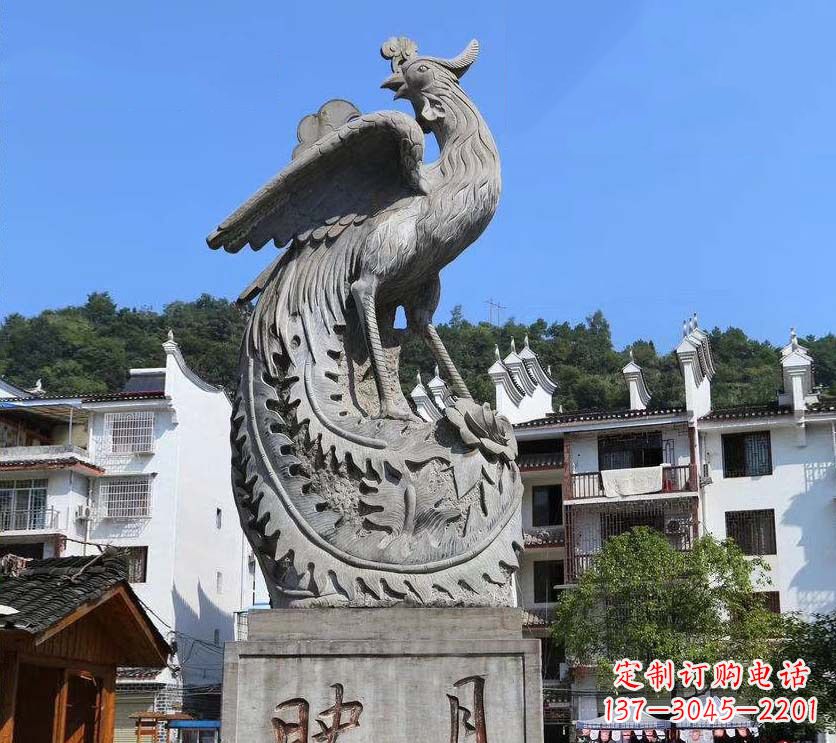 周口青石凤凰雕塑富有文化底蕴的传承