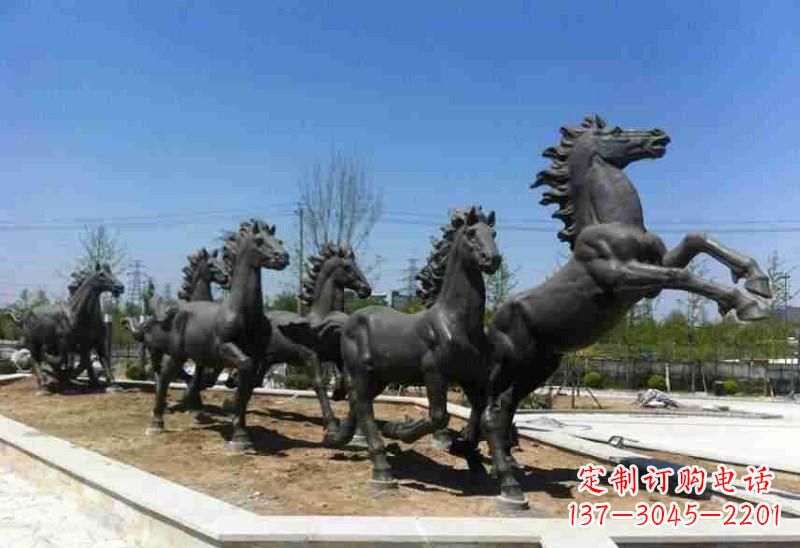 周口铜马雕塑美观华贵的城市艺术