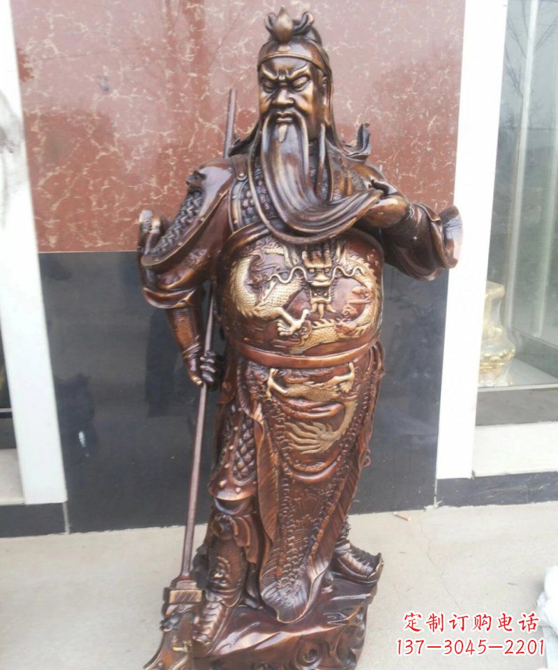 周口此关公雕塑