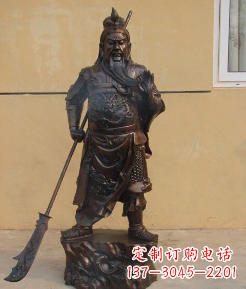 周口关公雕塑祝福人们的神灵