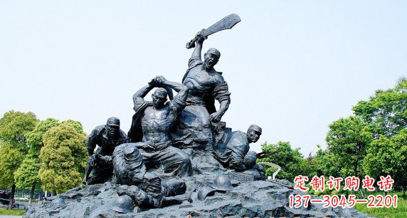 周口红军雕塑传承冲锋精神