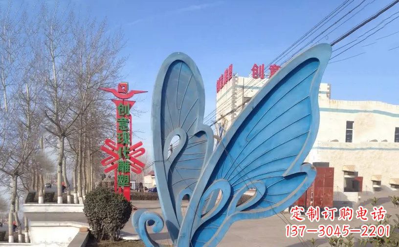 周口抽象不锈钢蝴蝶雕塑