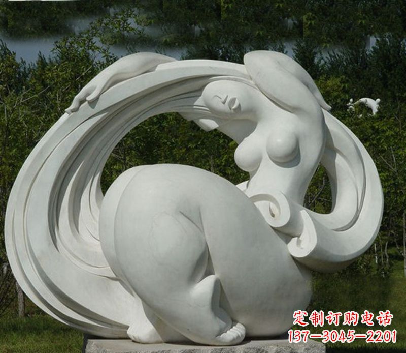 周口抽象美女石雕