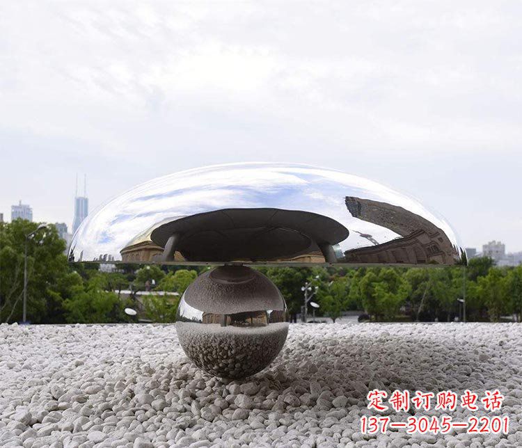 周口创意蘑菇不锈钢雕塑
