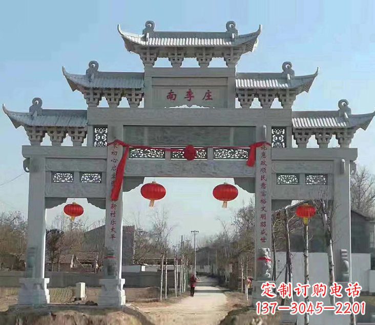 周口祠堂石牌坊雕塑艺术精粹