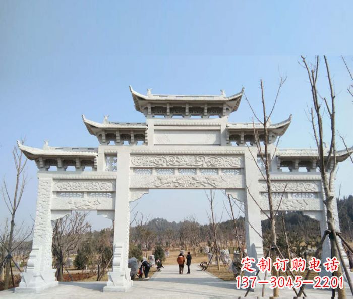 周口“村口三门石雕牌楼”——悠久历史的见证