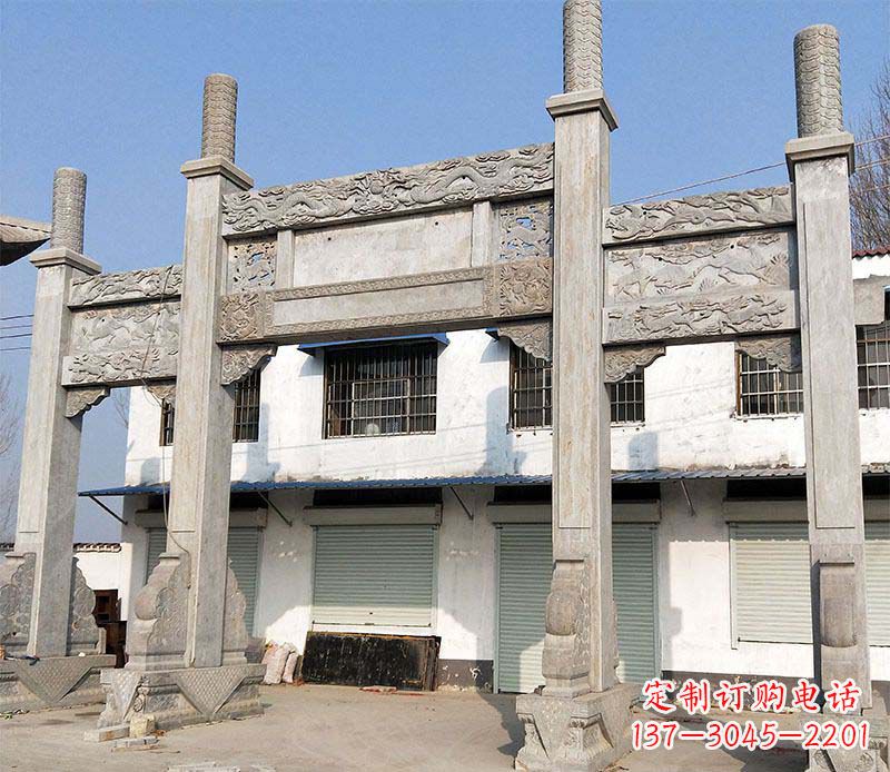 周口石牌坊雕塑——传承中国传统文化