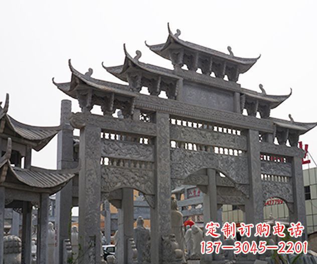 周口牌坊石雕传承传统文化的艺术精品