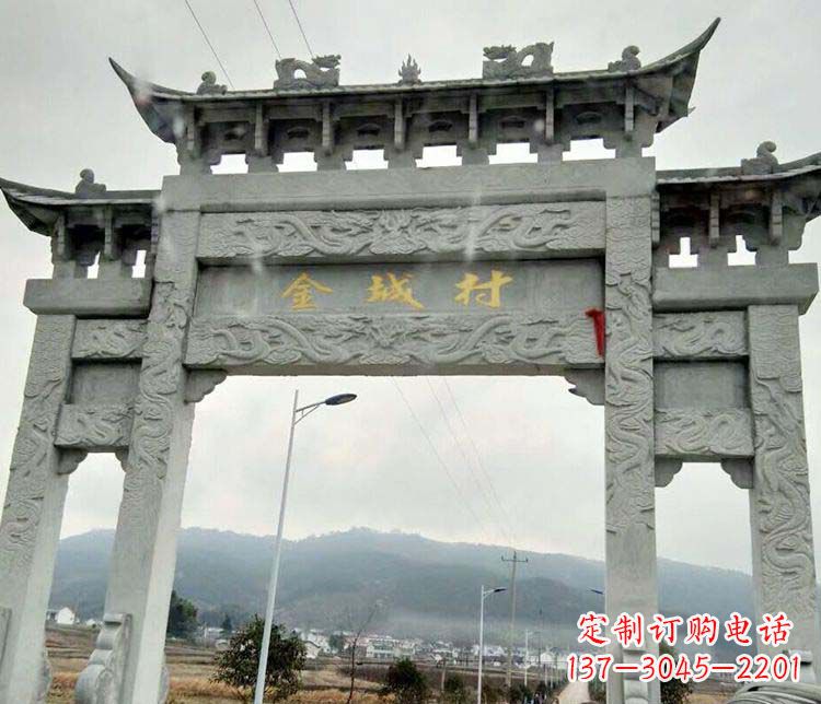 周口该牌坊雕塑。