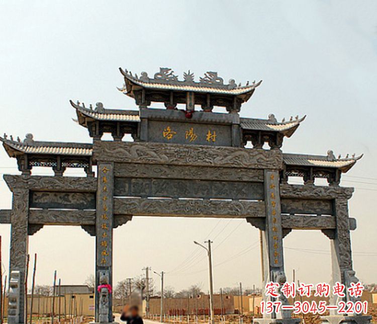 周口牌坊雕塑——缅怀中国传统文化