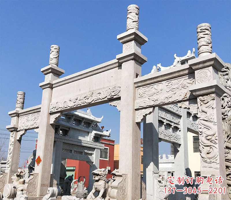 周口村庄牌坊石雕——记录着悠久历史的传承