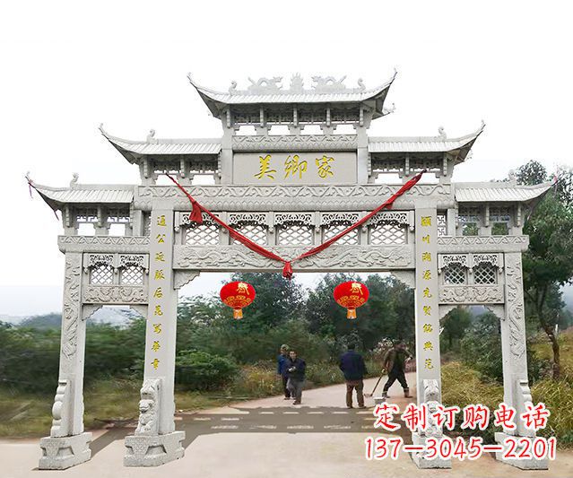 周口牌坊雕塑珍贵的传统文化