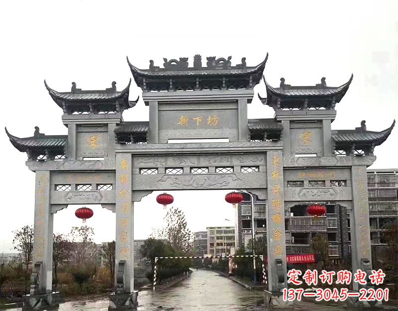 周口村庄石牌坊雕刻传统工艺的精美瑰宝