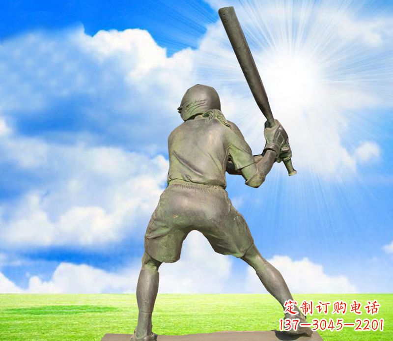 周口纪念棒球精美的棒球雕塑