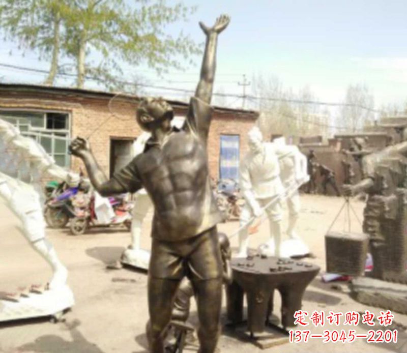 周口羽毛球雕塑传承运动精神