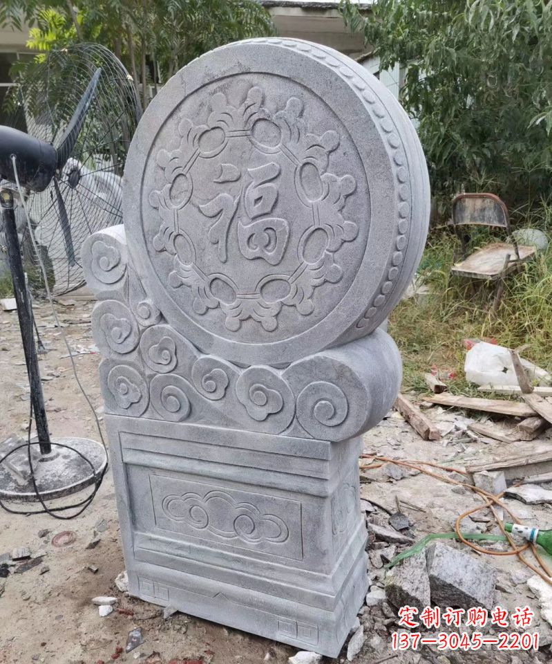 周口大理石抱鼓石雕门墩的美丽
