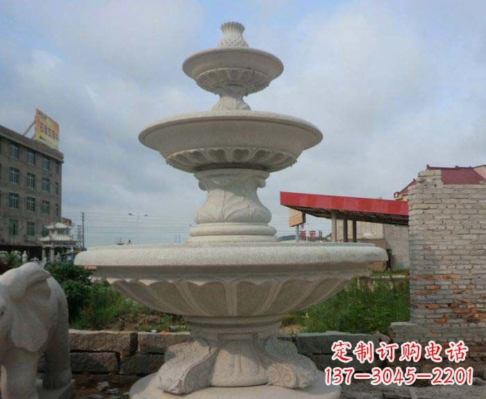周口喷泉雕塑灵动精致的大理石美