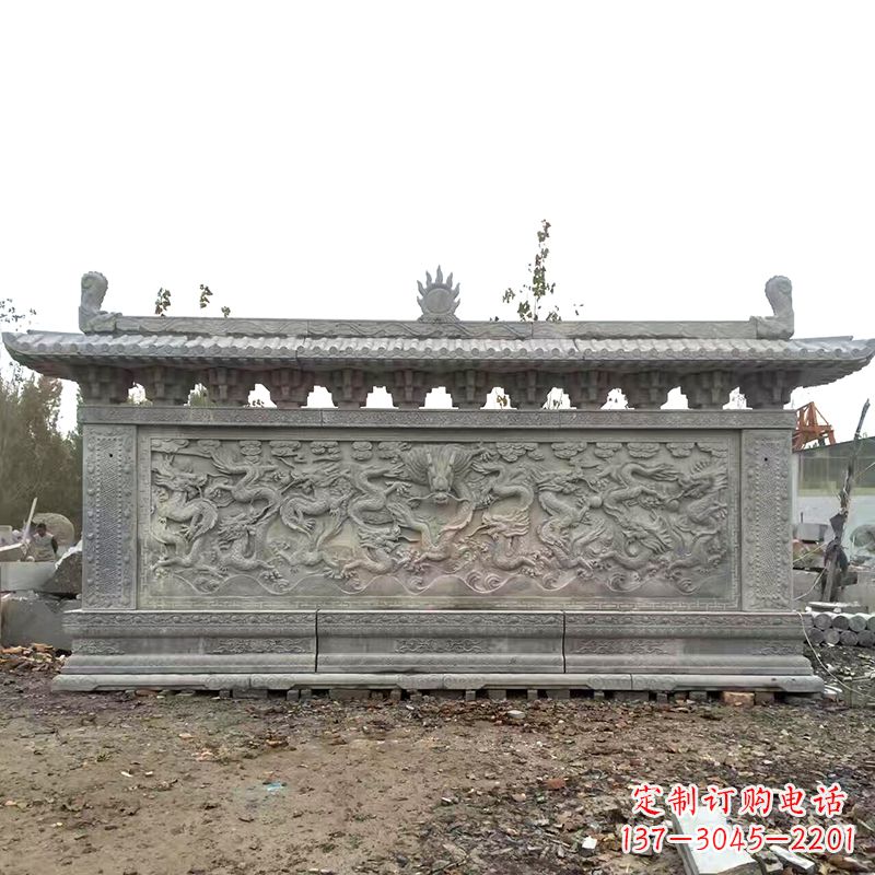 周口大理石影壁雕塑美丽的艺术精品
