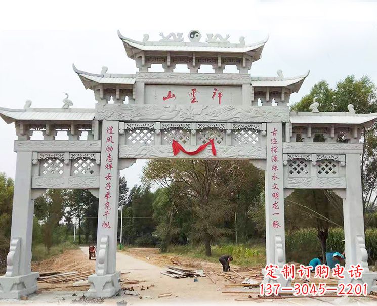 周口大理石牌坊雕塑