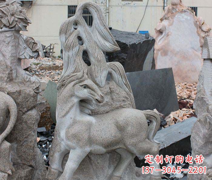 周口大理石动物雕塑丰富多彩的艺术品
