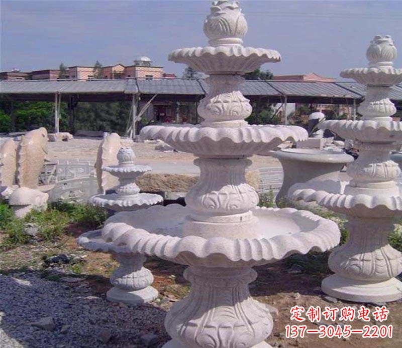 周口石雕喷泉展现精美的艺术灵感