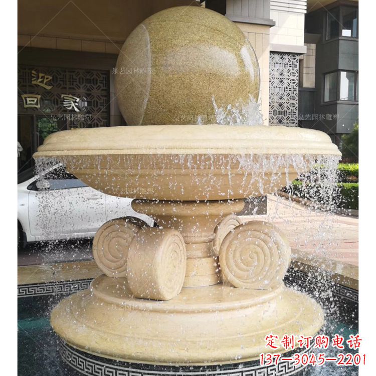 周口大理石风水球雕塑传承古老文化的象征