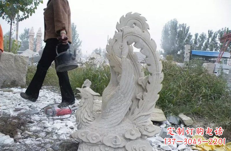 周口凤凰雕塑传承瑰丽的古老文化