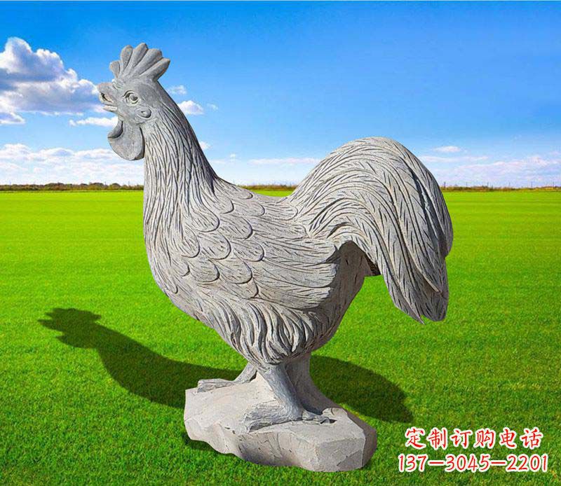 周口大理石公鸡雕塑精美的艺术瑰宝