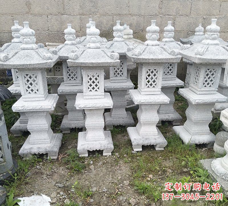 周口精美大理石石灯雕塑