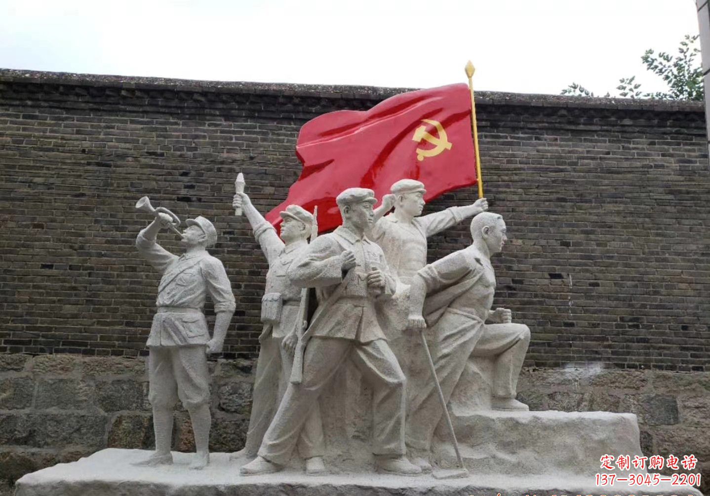 周口红军雕塑把热血革命历史永久留存